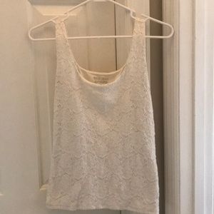 White tank, lace